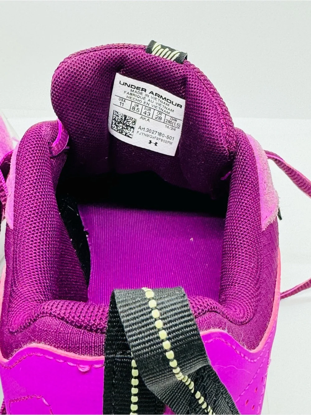 Under Armour Charged Verssert 2 Purple Sneakers Sz 11 Women’s